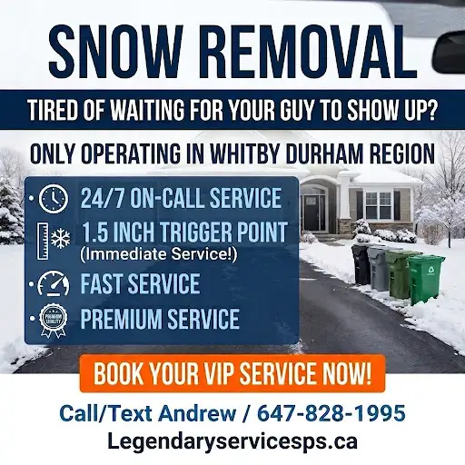 Snow Removal  / Only Whitby