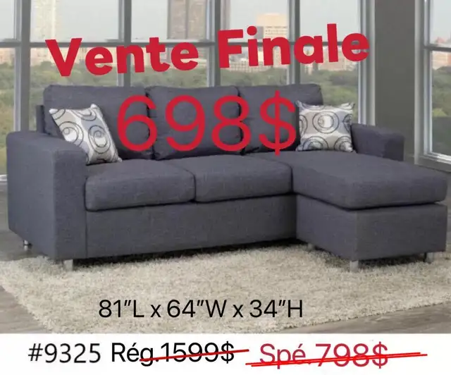 100% NEUF!! Futon/sofa/canapé/lit en liquidation