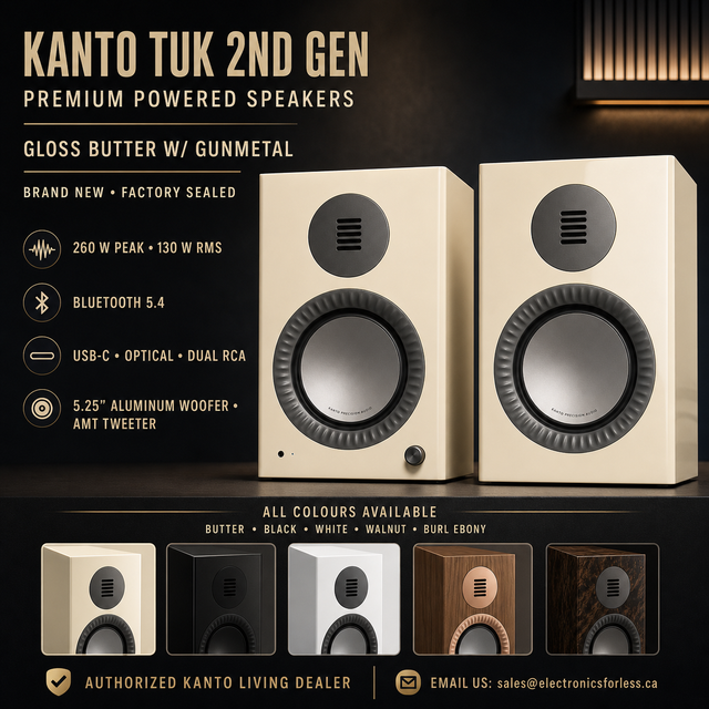 Kanto TUK 2nd Gen Powered Speakers