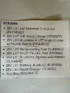 Makita 18 volt 6 tool combo kit - Photo 2