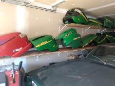 assorted hoods for lawn & grden tractors