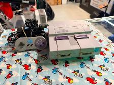 Super Nintendo SNES System SNS-001 w/ Controller, Cords (#3110)