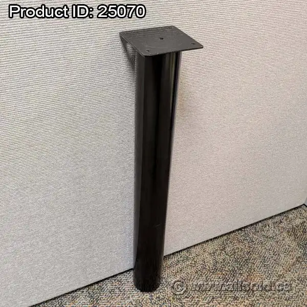Black Office Table or Desk Leg 26.5' H