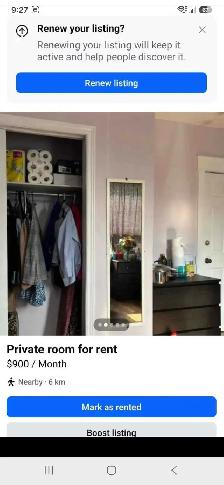 room for rent