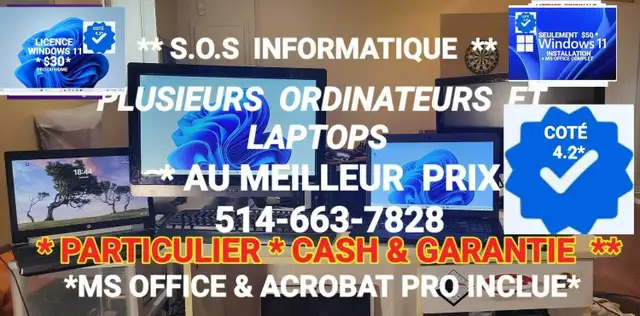 S.O.S SERVICES INFORMATIQUE AU MEILLEUR PRIX GARANTIE