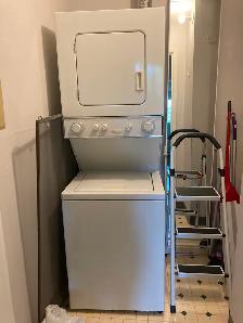 White Westinghouse Stackable washer and dryer