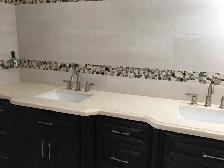 Modern White Quartz Bathroom Vanity Tops - Custom Sizing Availab - Photo 2