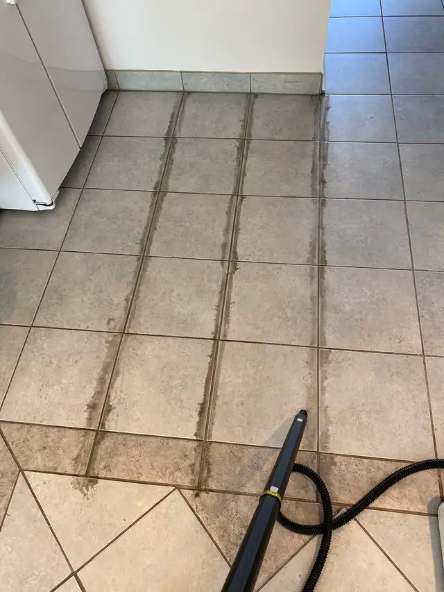 Kitchen floor and tile Grout Cleaning $150