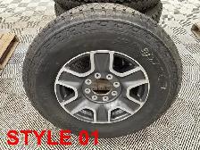 LT275/70R18E - ALUMINUM WHEEL & TIRE SET OF 4BRIDGESTONE DUELER