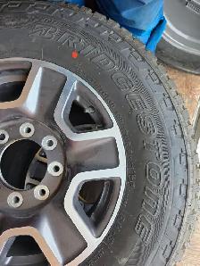 LT275/70R18E - ALUMINUM WHEEL & TIRE SET OF 4BRIDGESTONE DUELER - Photo 7