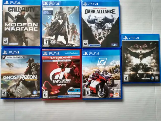 7 PLAYSTATION 4 GAMES BUNDLE OF 7 PS4 GAMES MINT CONDITION