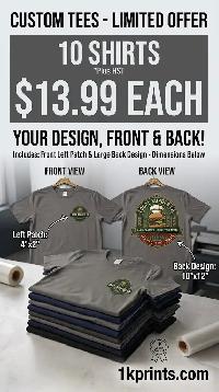 Custom T Shirts - Business Shirts - DTF - Screen Printing
