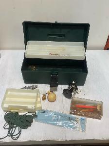 Fishing Tackle Box with Assorted Gear
