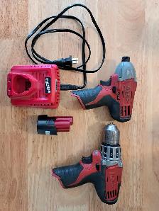 Milwaukee M12 Drill and impact driver