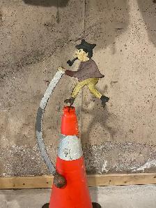 Vintage Metal Folk Art Figure - Photo 2