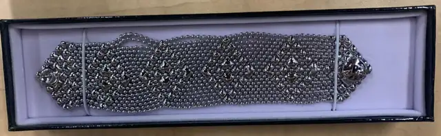 SG Liquid Metal TB32-N Chrome Finish Bracelet by Sergio Gutierre