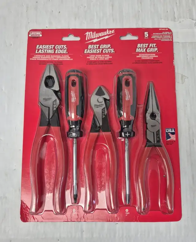 (N9750458) Milwaukee MT500-5A Piler and Screwdriver Set