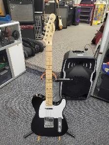 Squier Fender telecaster Electric Guitar - Black - Photo 2