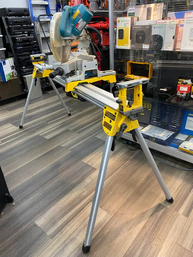 Makita LS1212  Mitre Saw with Dewalt Stand