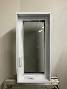 10894BH Fenêtre Battant HYBRIDE Noir 1 sect 1 ouvr 18 x 36 - Photo 2