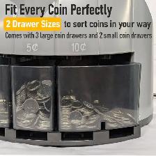 ASSUR Canadian Coin Counter Sorter High-Speed Change Machine wit - Photo 4