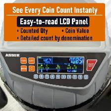ASSUR Canadian Coin Counter Sorter High-Speed Change Machine wit - Photo 6