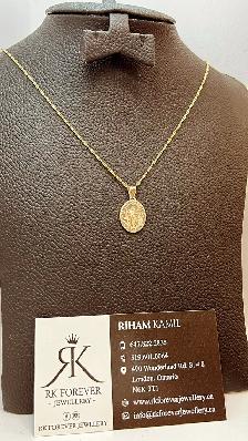 10k yellow Gold Chain with pendant # R 19