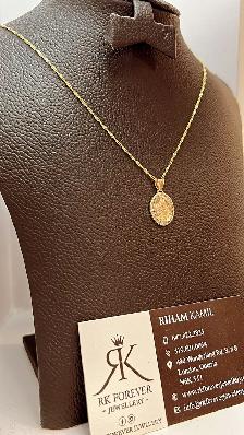 10k yellow Gold Chain with pendant # R 19 - Photo 3