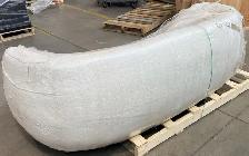Stryker 90' Upholstered Bouclé Curved Sofa - Photo 5
