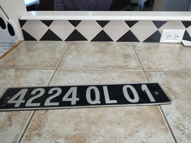 1960s france license plate