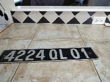 1960s france license plate