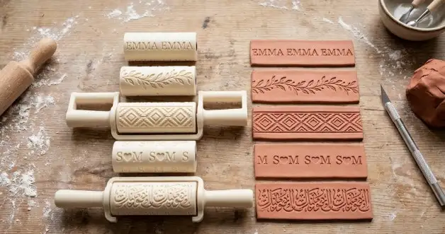 Custom Clay Texture Rollers - Any Name/Pattern - Ottawa Handmade
