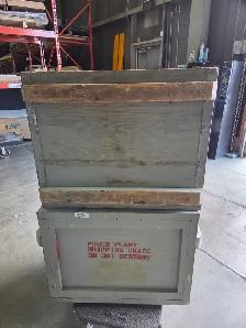 2 Heavy Duty Wooden Crates