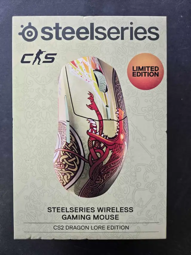 NEW STEELSERIES CS2 DRAGON LORE EDITION GAMING MOUSE