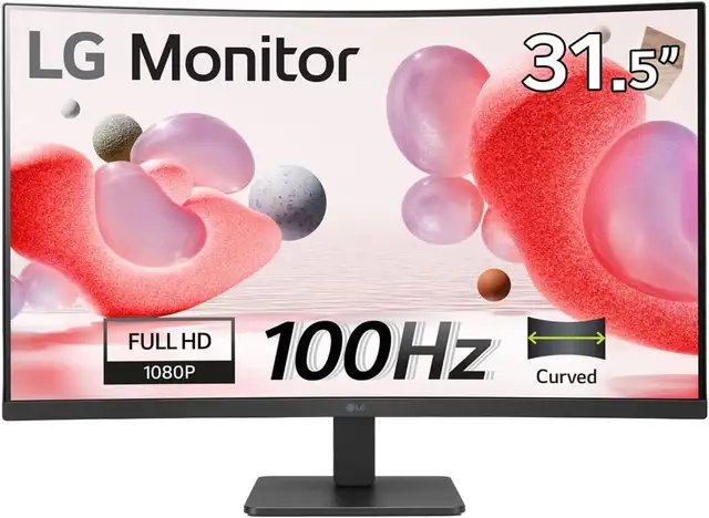 31.5' LG 32MC50C FHD 100Hz 5 ms Curved LCD Monitor 2X HDMI, VGA