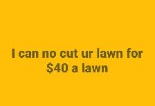 lawn job