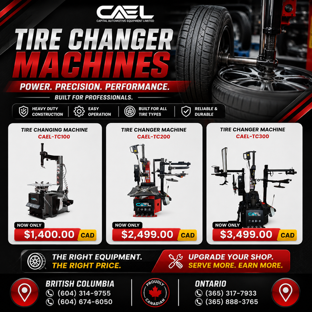 CAEL Tire Changers – Professional Performance for Every Workshop