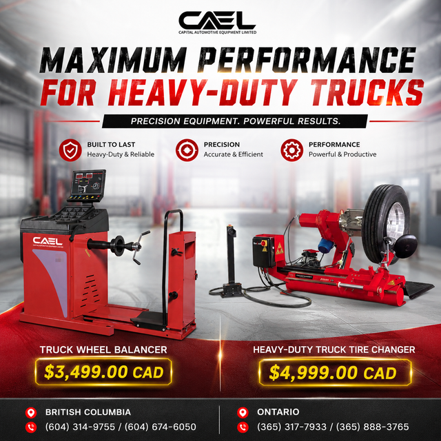 New CAEL Heavy-Duty Truck Wheel Balancer & Tire Changer