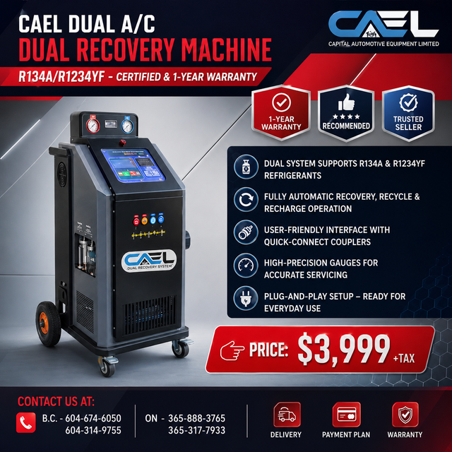 NEW CAEL Dual A/C Dual Recovery Machine