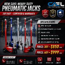New CAEL Heavy Duty Pneumatic Jacks