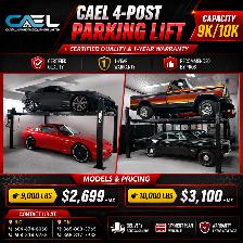 CAEL 4-Post Parking Storage Lift 9k/10k Capacity