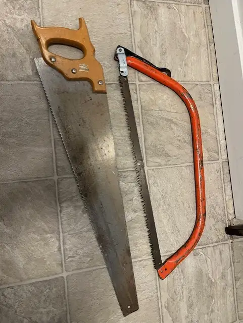 2 Hand Saws $20