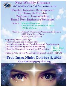 ~ New Fall Weekly Psychic Classes ~