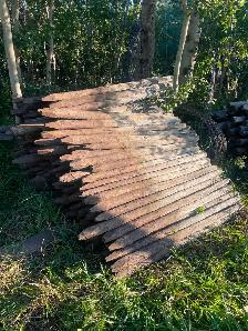 Used fence posts for sale.
