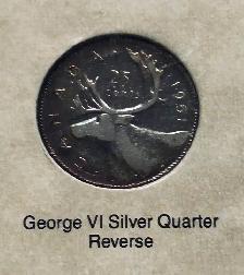 CANADA SILVER COIN COLLECTION KING GEORGE VI 1936-1952 FRAMED W/ - Photo 4