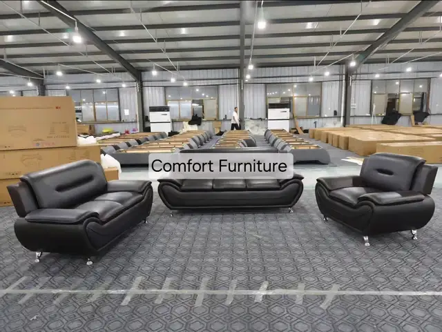 Leather 3pc sofa set