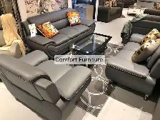 Leather 3pc sofa set - Photo 2