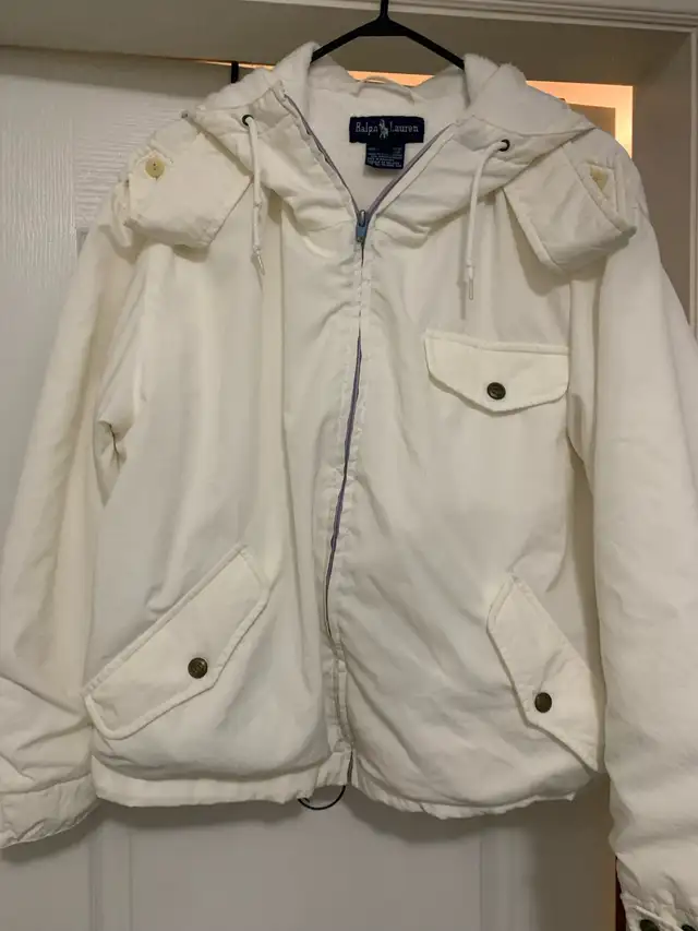Ralph Lauren White Hooded Jacket