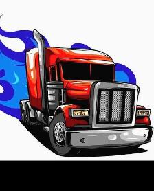 Truck driver for tandem truck.