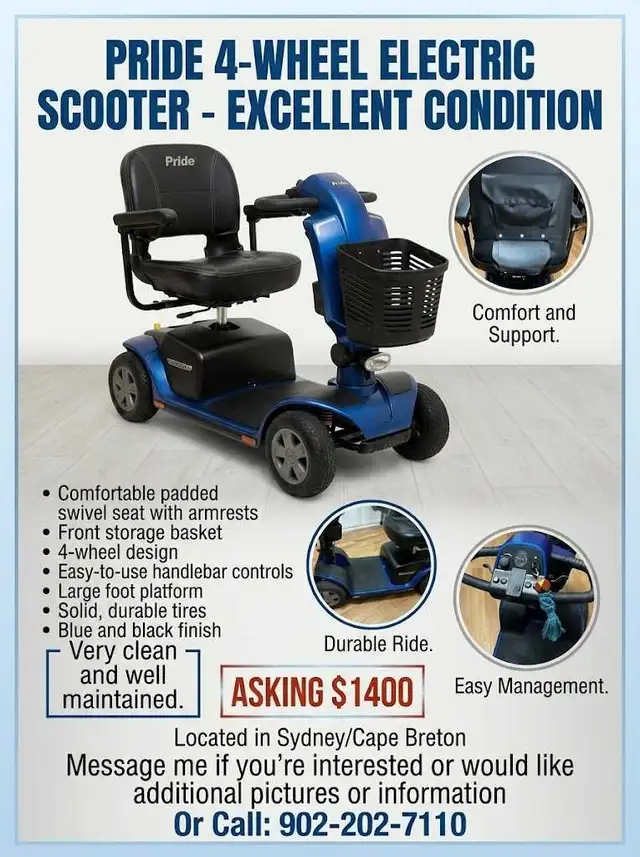 Pride mobility scooter